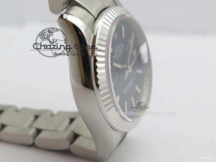 Best A2824 SS Dial SS BP-Maker 31mm DateJust Black V2 On Edition Bracelet 1008